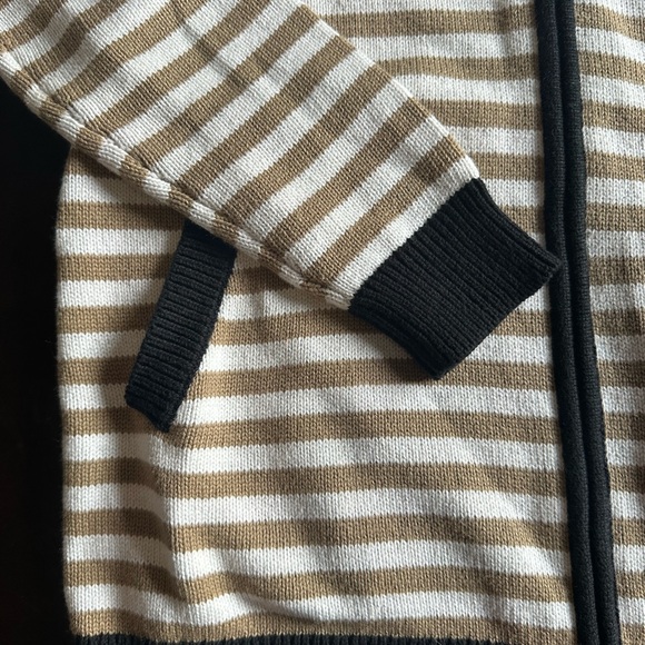 CAbi Mascot striped zip up Cardigan sweater Size S - Picture 2 of 5
